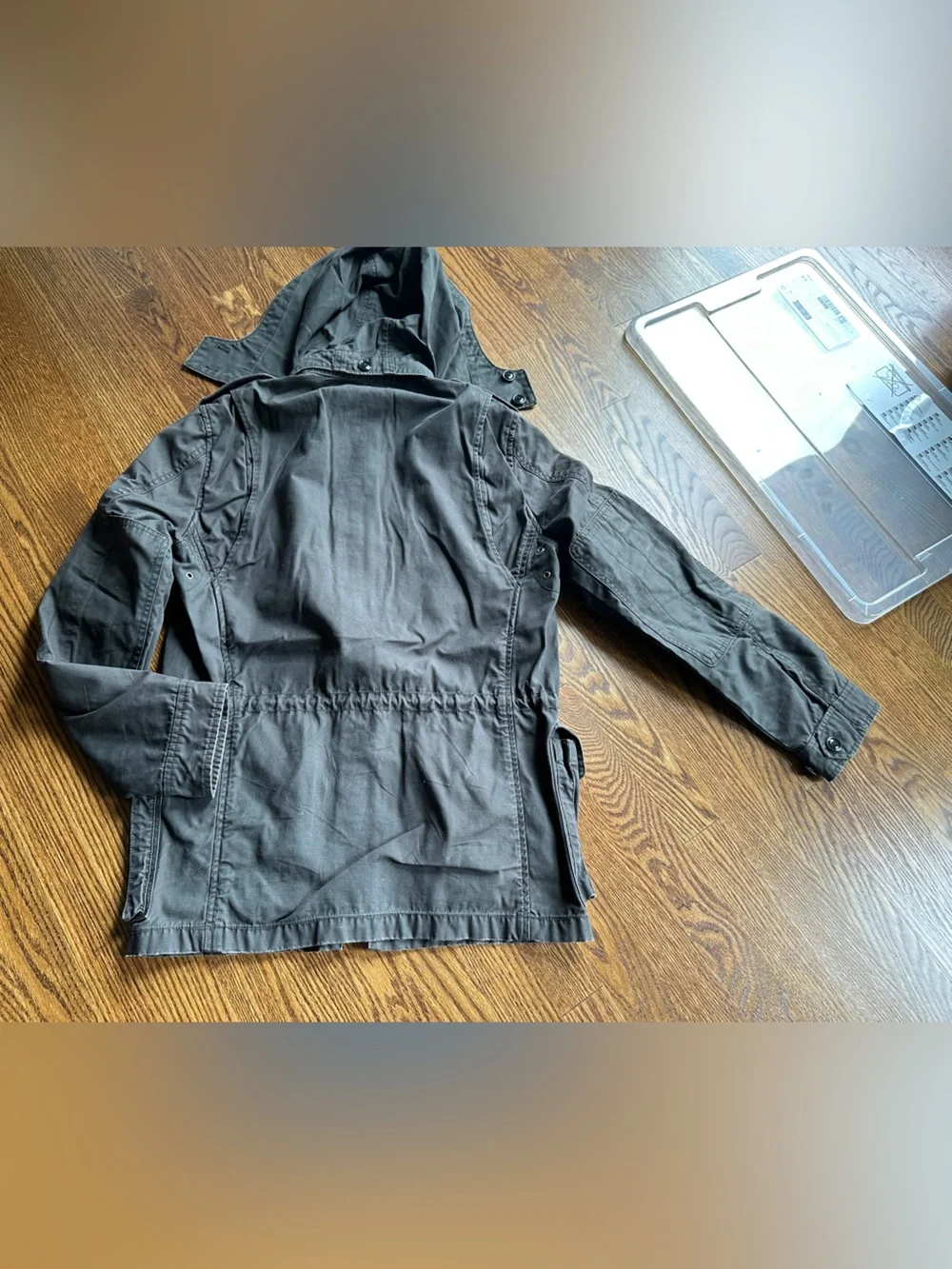J. Crew Men's Garrison Military Field Jacket - Dark gray heavyweight